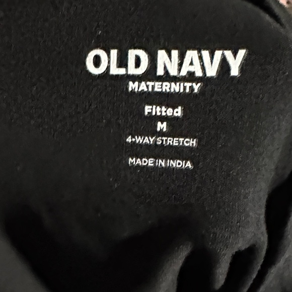 Old Navy Black Fitted Maternity Short Sleeve Tee size medium - Picture 5 of 6